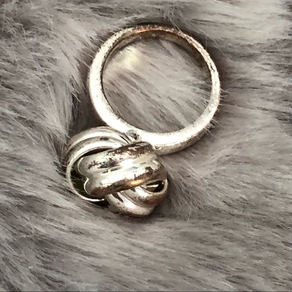 🔴 Vintage BOHO Chunky Lovers Knot Ring - Picture 3 of 11